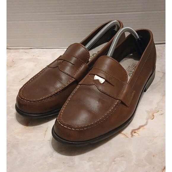 SAS Rockport Colab Mens Leather Penny Loafers Size 9.5 M Brown Handsewn Classic main image 7